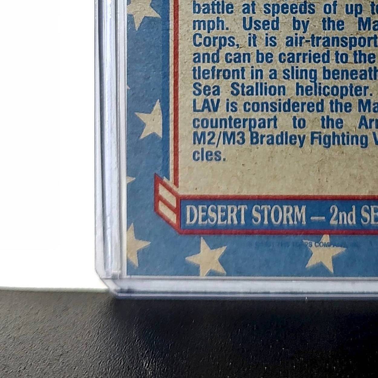 LAV – Light Armored Vehicle 1991 Topps Desert Storm #100 Card
