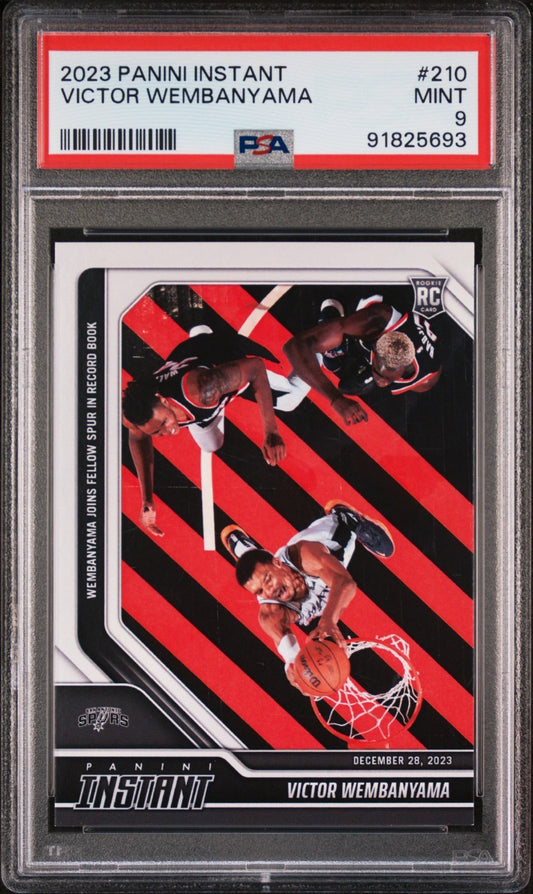 Victor Wembanyama 2023-24 Panini #210 NBA Rookie Basketball Card 1 of 3127 PSA 9