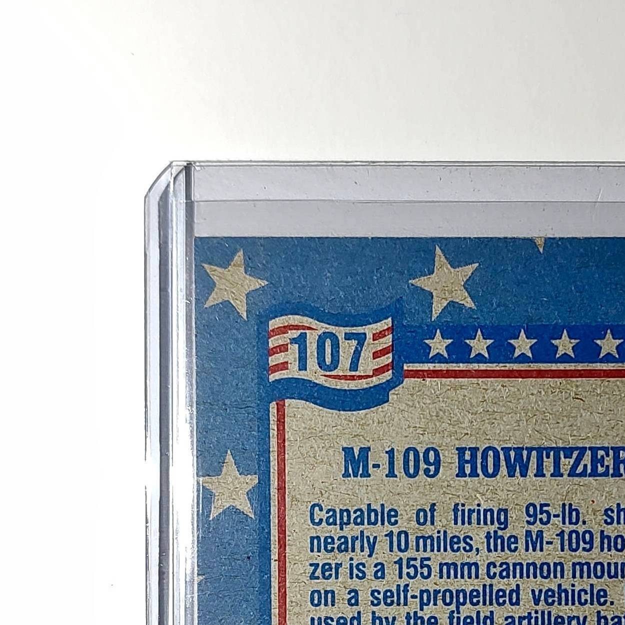 M-109 Howitzer 1991 Topps Desert Storm #107 Card