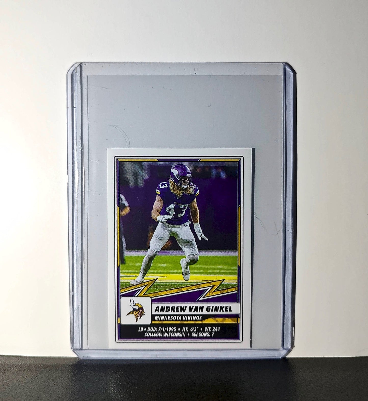 Andrew Van Ginkel 2025 Panini NFL #416 Sticker Minnesota Vikings