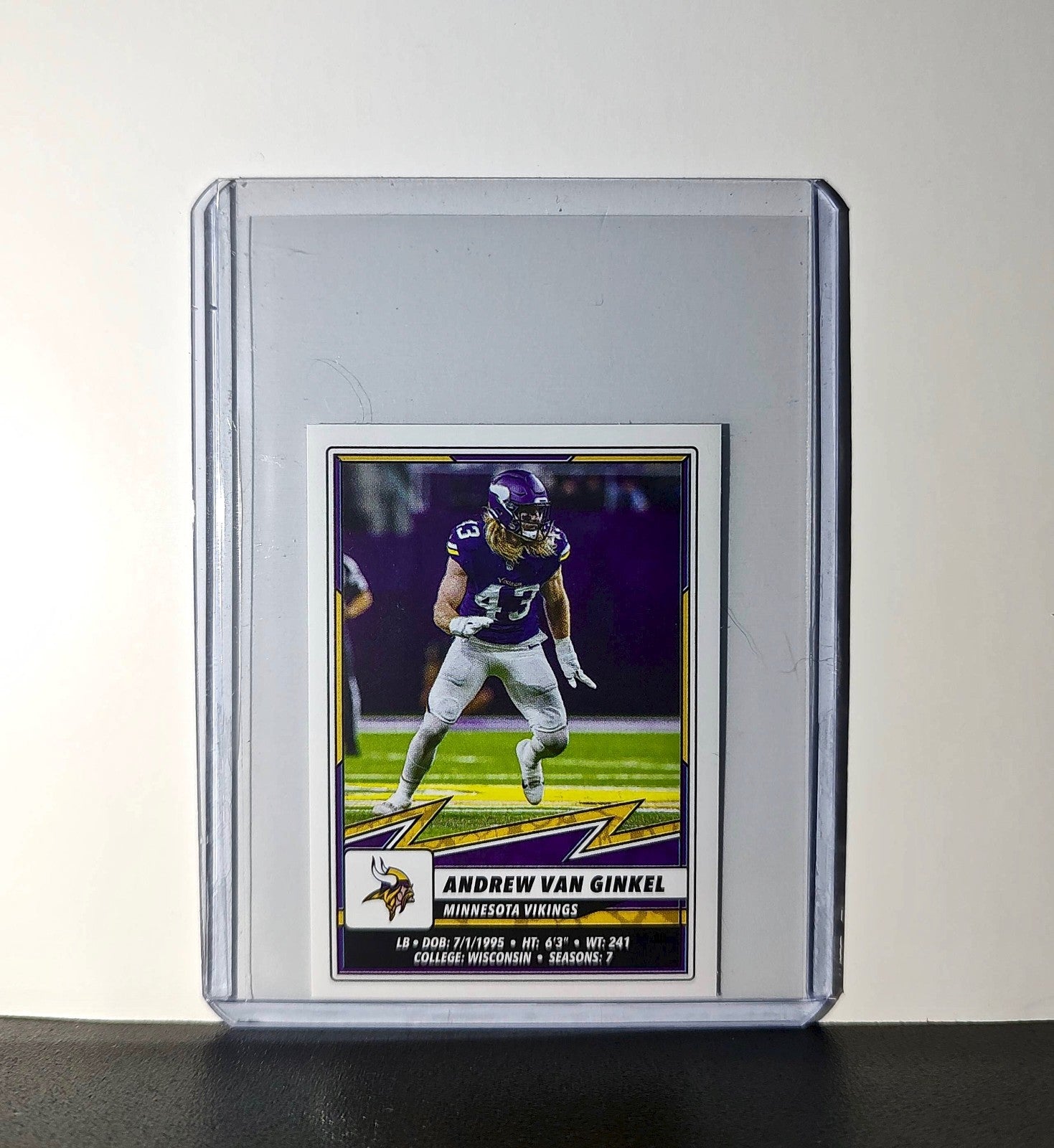 Andrew Van Ginkel 2025 Panini NFL #416 Sticker Minnesota Vikings