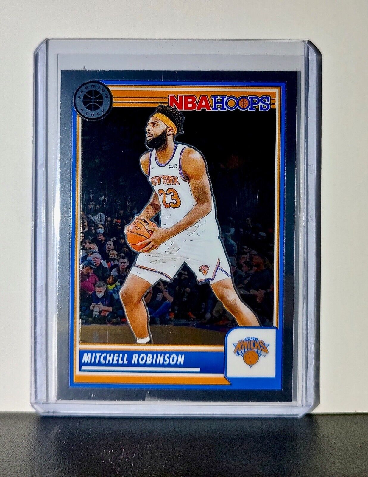 Mitchell Robinson 2023-24 Panini Premium Stock NBA Hoops #92 Card NY Knicks