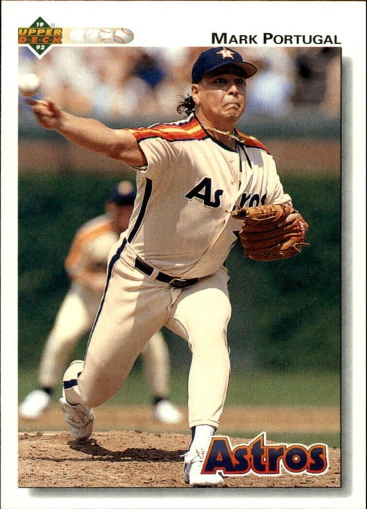Mark Portugal 1992 Upper Deck MLB #448 Baseball Card Houston Astros