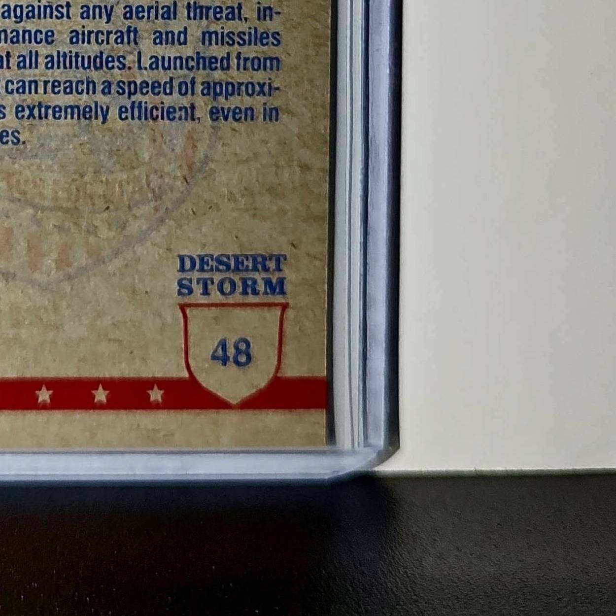 The Patriot Missile 1991 Topps Desert Storm #48 Card