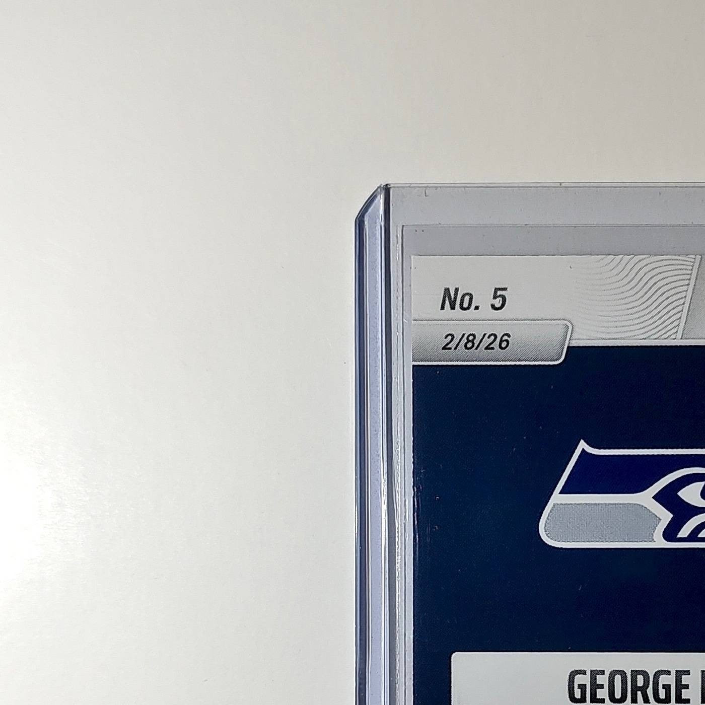 George Holani 2026 Panini NFL Super Bowl LIX Champions #5 Card Seattle Seahawks