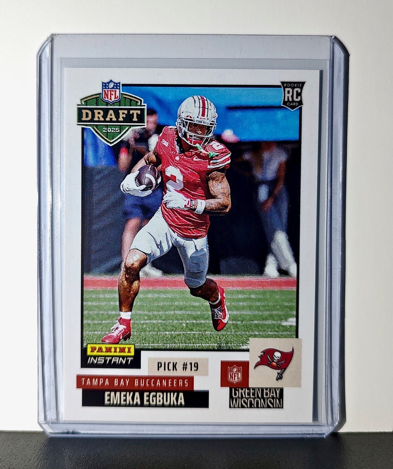 Emeka Egbuka Rookie 2025 NFL Draft #23 Card Tampa Bay Buccaneers 1 of 814