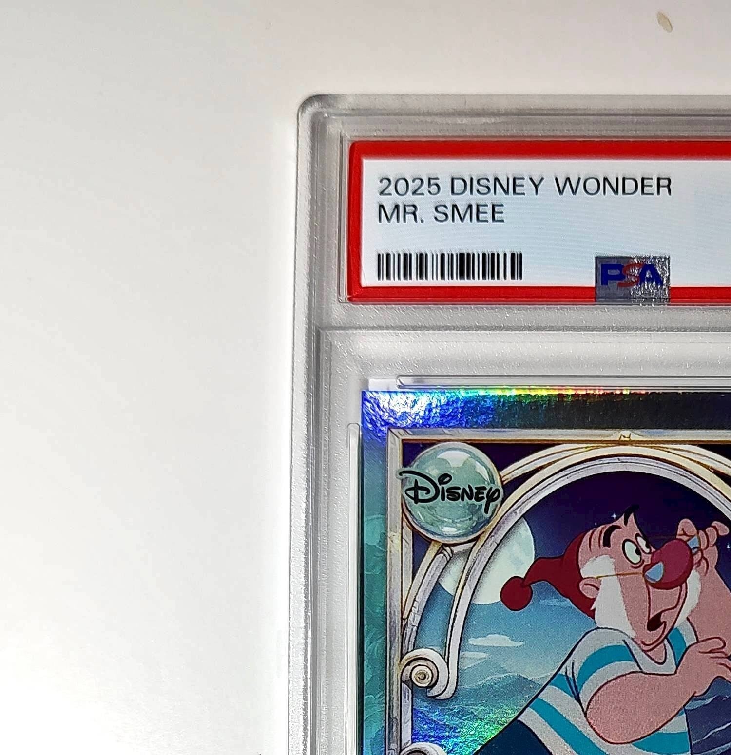 Mr. Smee 2025 Topps Disney Wonder #118 Diamond Card Peter Pan PSA 7