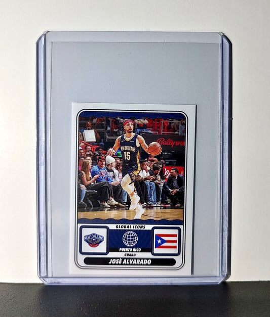 Jose Alvarado Global Icons 2024-25 Panini NBA #66 Sticker New Orleans Pelicans