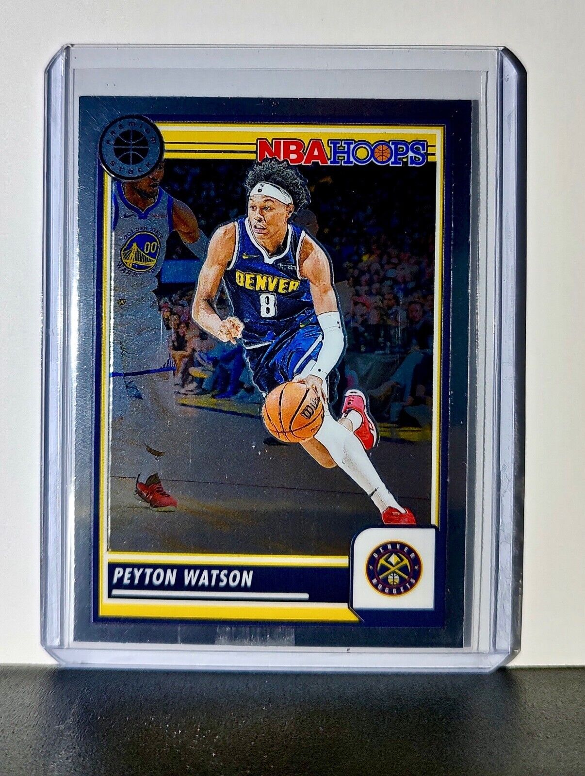 Peyton Watson 2023-24 Panini Premium Stock NBA Hoops #266 Card Denver Nuggets