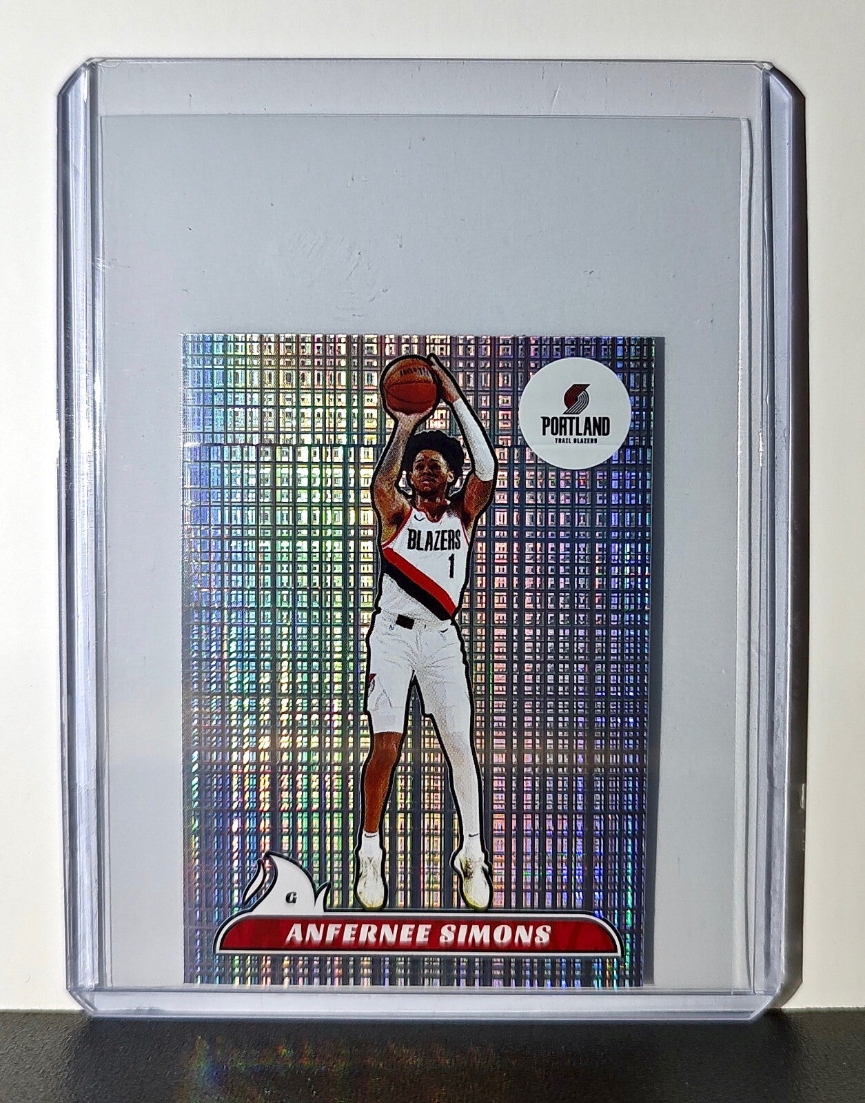 Anfernee Simons 2024-25 Panini NBA #446 Foil Sticker Card Portland Trail Blazers