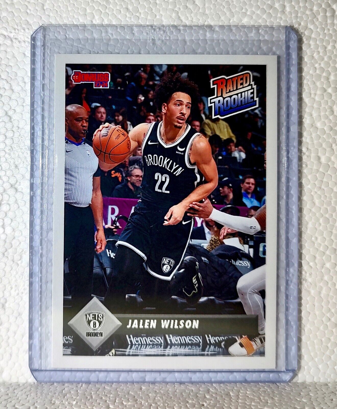 Jalen Wilson 2023-24 Panini NBA #28 Rated Rookie Retro Card Brooklyn Nets 1/715