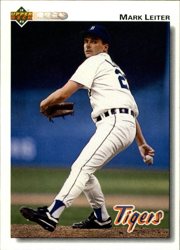 Mark Leiter 1992 Upper Deck MLB #319 Baseball Card Detroit Tigers