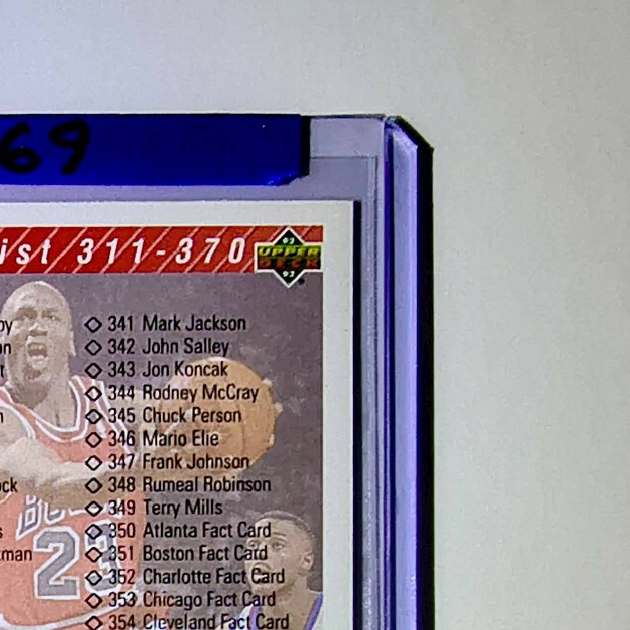 Michael Jordan 1992-93 Upper Deck Checklist #419 Basketball Card Chicago Bulls