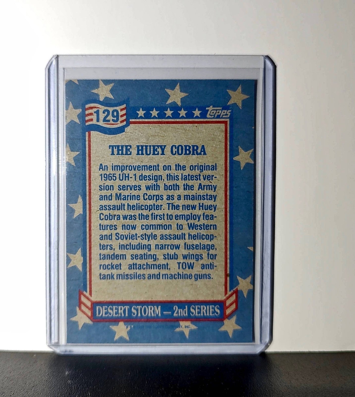 The Cobra 1991 Topps Desert Storm #129 Card