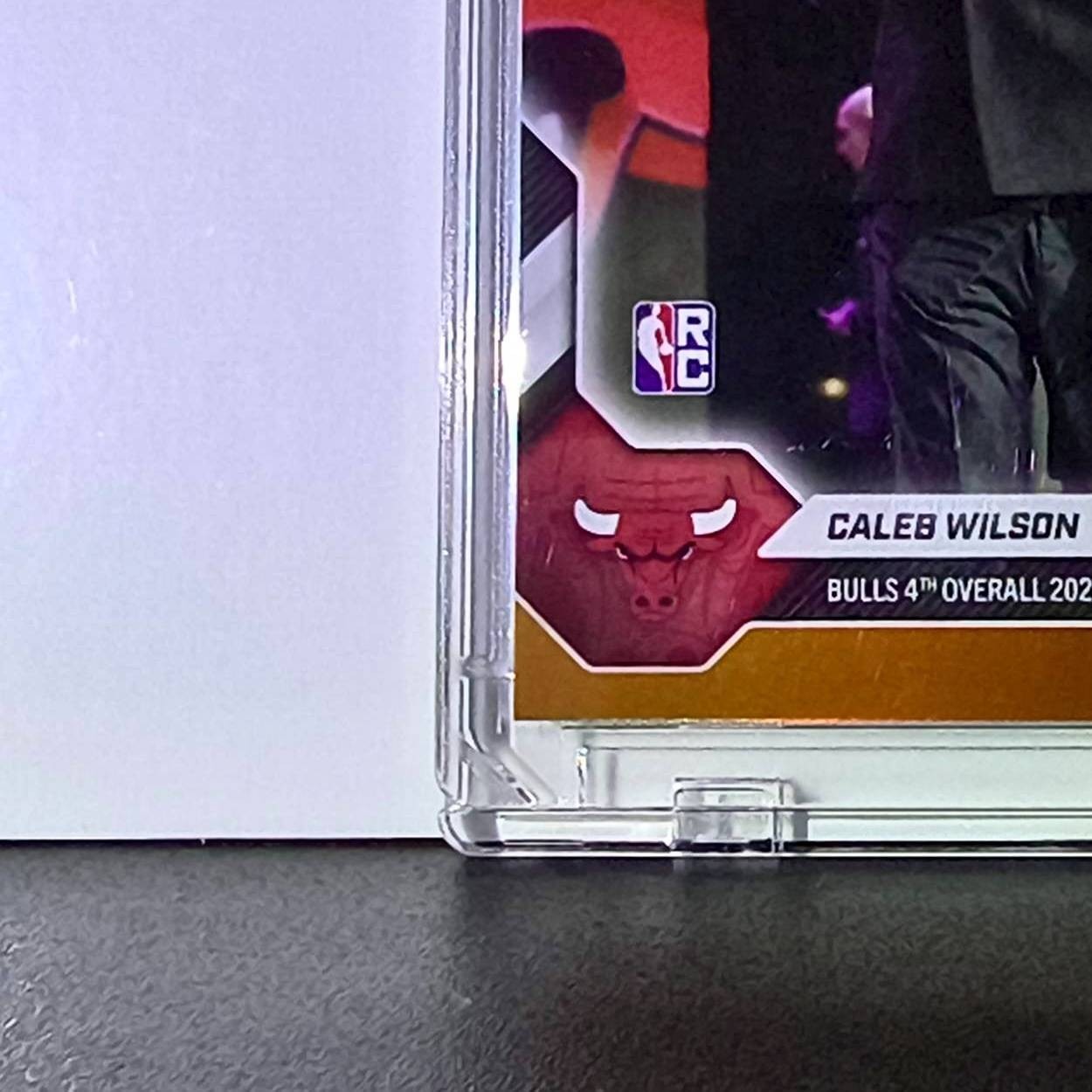 Caleb Wilson Rookie 2026-27 Topps NBA Draft Night Orange Foil 11/25 #CWIL Bulls