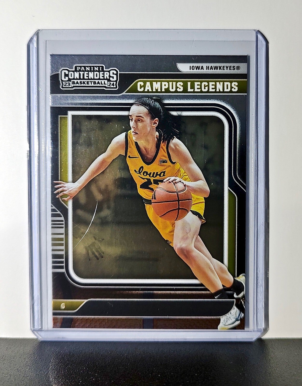 Caitlin Clark 2024 Silver Foil Panini Campus Legends #CL3 Card Iowa Hawkeyes
