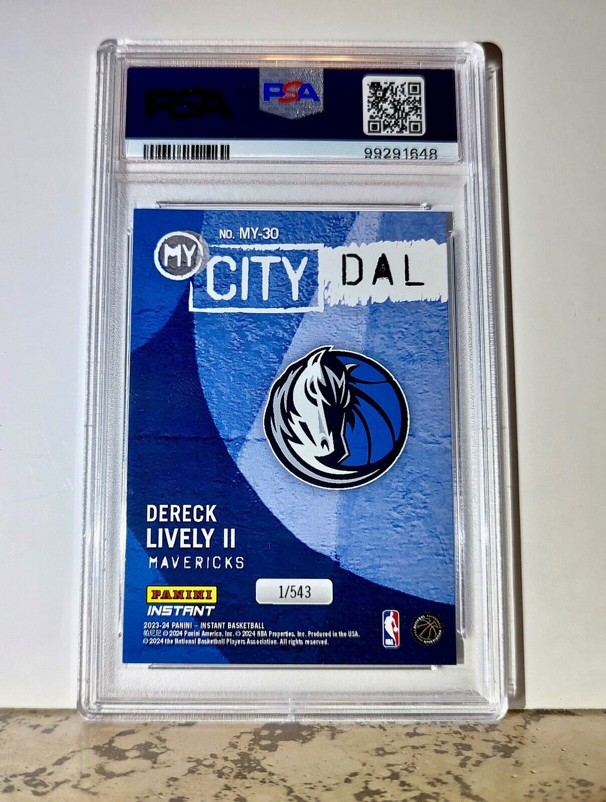 Dereck Lively II 2023 Panini MyCity Rookie NBA #MY-30 Basketball Card PSA 10 Gem