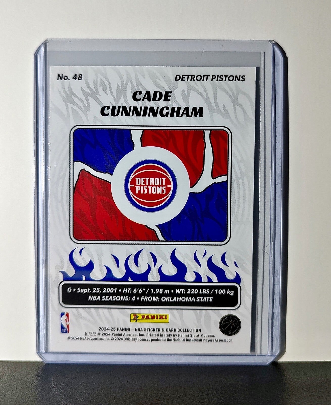 Cade Cunningham 2024-25 Panini NBA #48 Sticker Card Detroit Pistons
