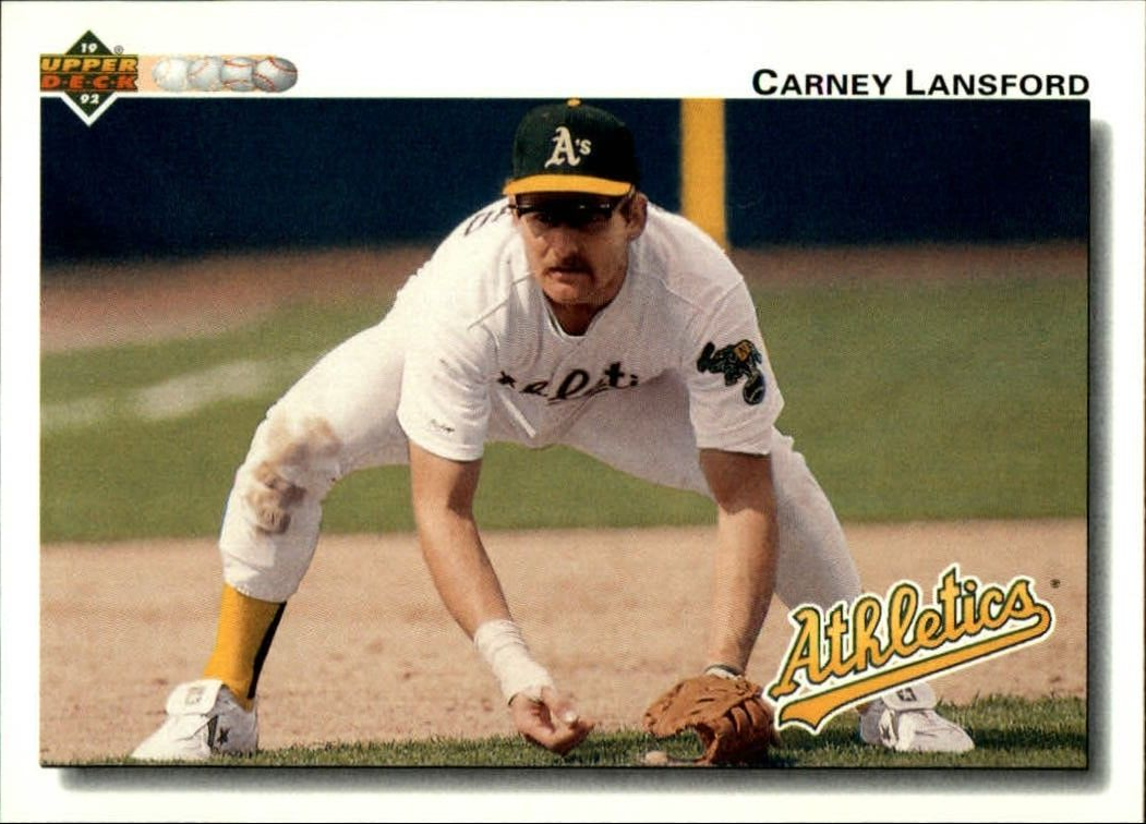 Carney Lansford 1992 Upper Deck MLB #682 Baseball Card Oakland Athletics