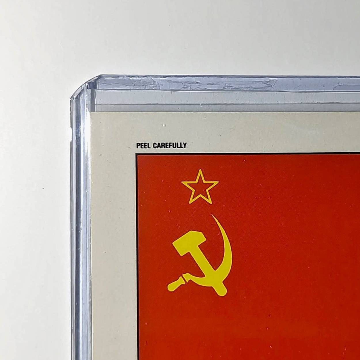 USSR Flag 1991 Topps Desert Storm #32 Sticker Card