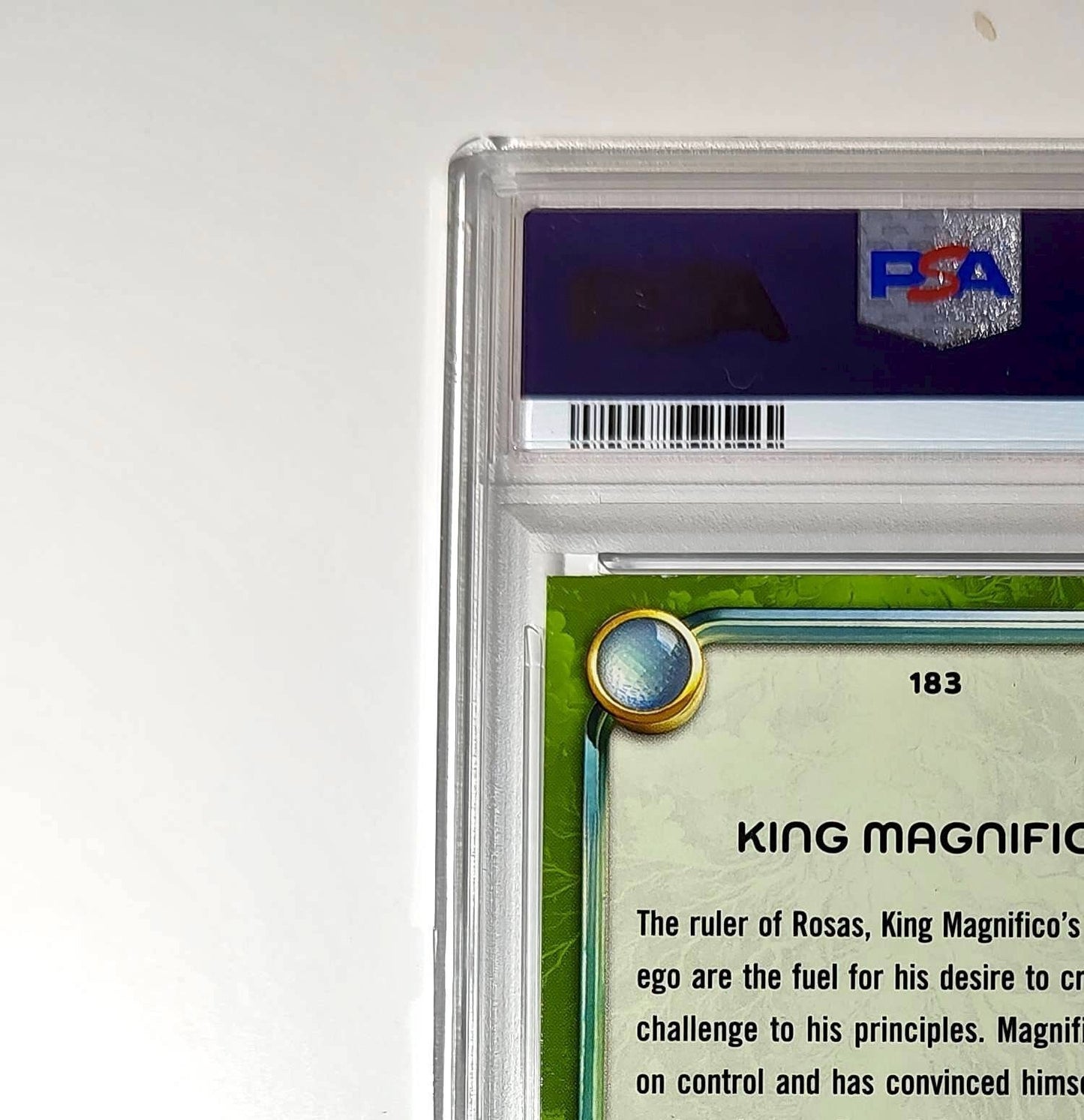 King Magnifico 2025 Topps Disney Wonder #183 Card Wish PSA 8