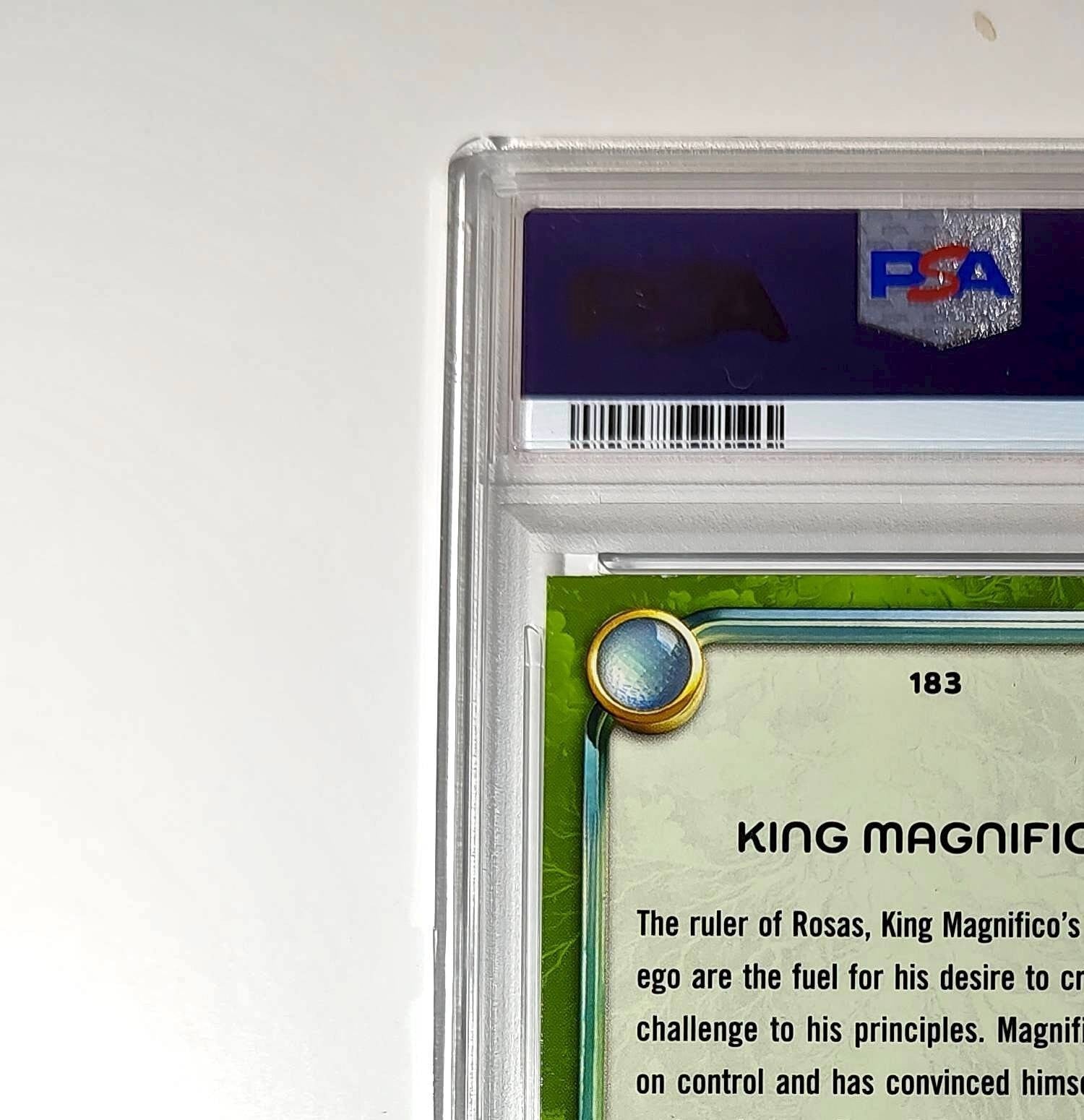 King Magnifico 2025 Topps Disney Wonder #183 Card Wish PSA 8