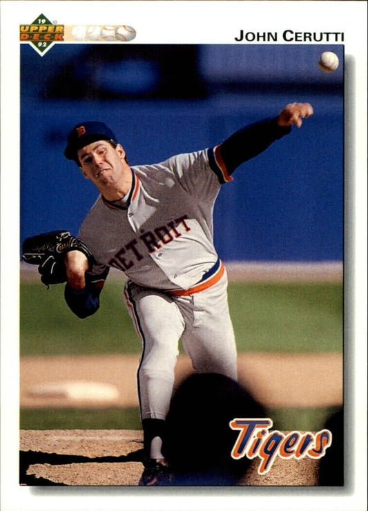 John Cerutti 1992 Upper Deck MLB #487 Baseball Card Detroit Tigers