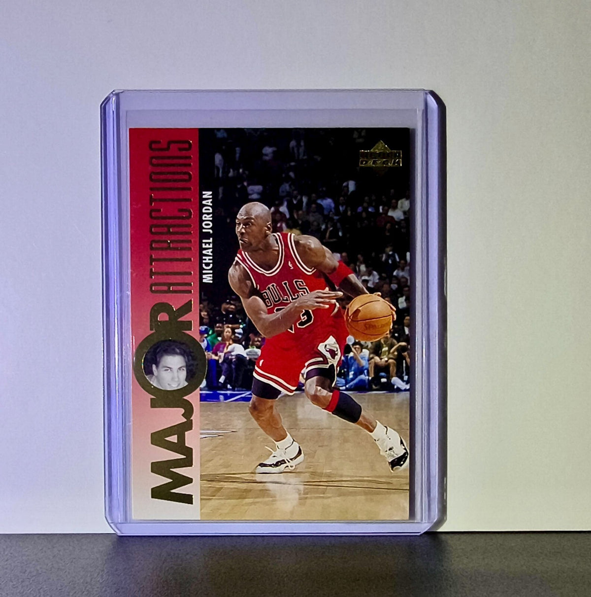 Michael Jordan 1995-96 Upper Deck Major Attractions #337 Card Chicago Bulls
