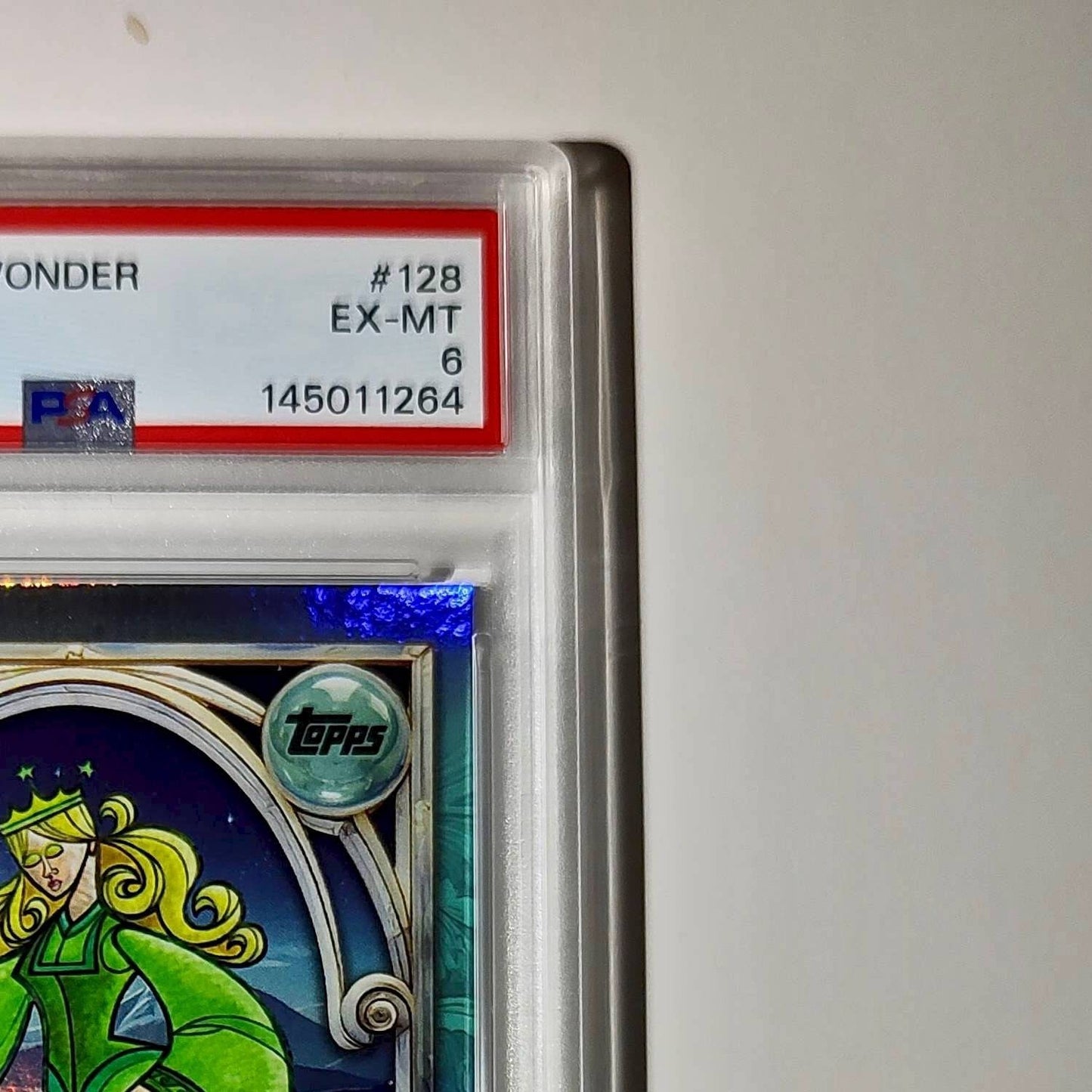 Enchantress 2025 Topps Disney #128 Diamond Card Beauty and the Beast PSA 6