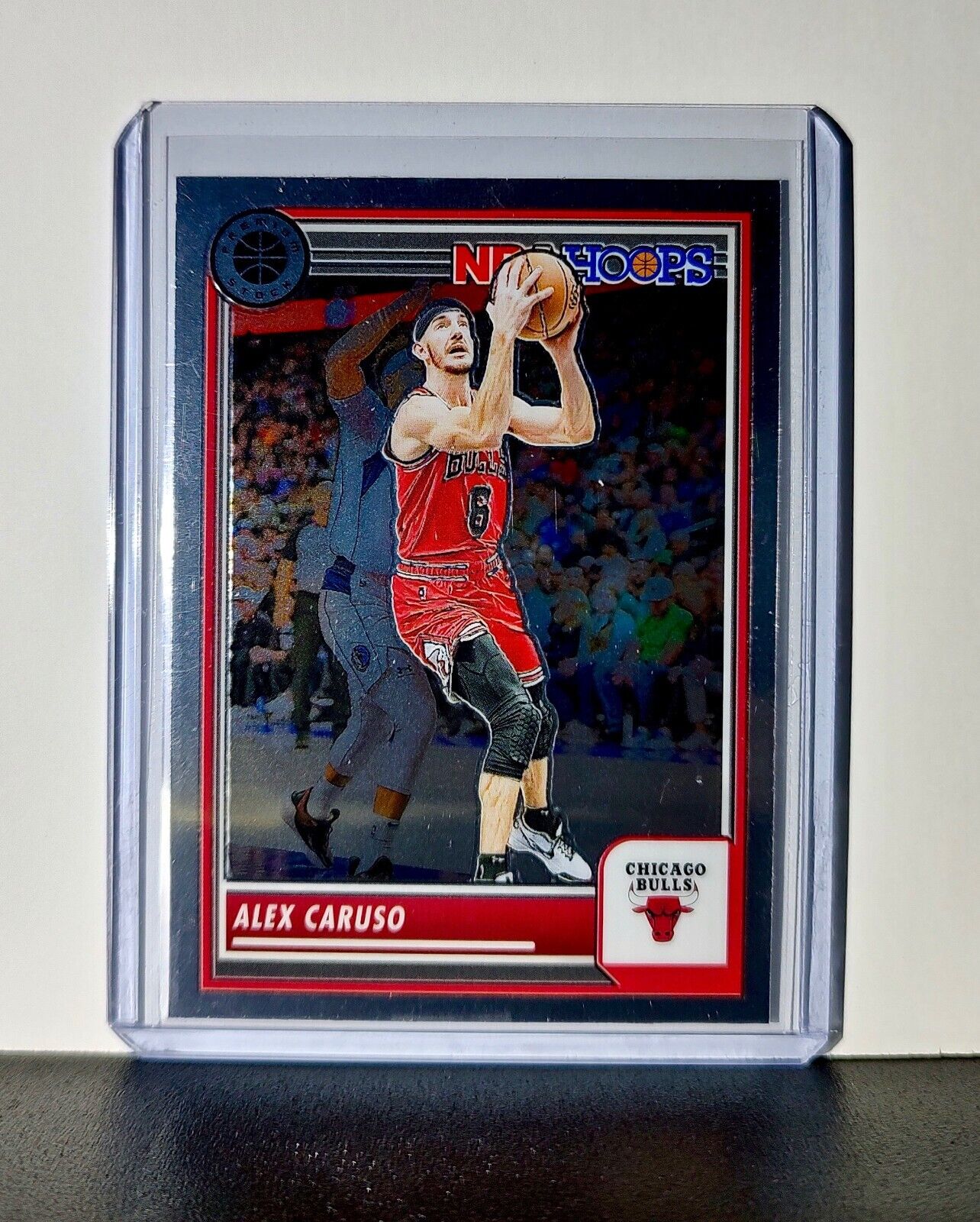 Alex Caruso 2023-24 Panini Premium Stock NBA Hoops #116 Card Chicago Bulls