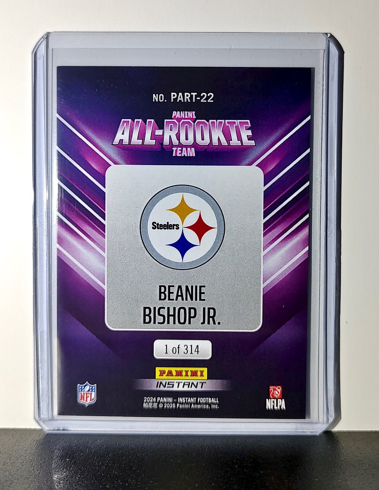 Beanie Bishop Jr. Rookie 2024 Panini NFL #22 All-Rookie Steelers​ 1 of 314