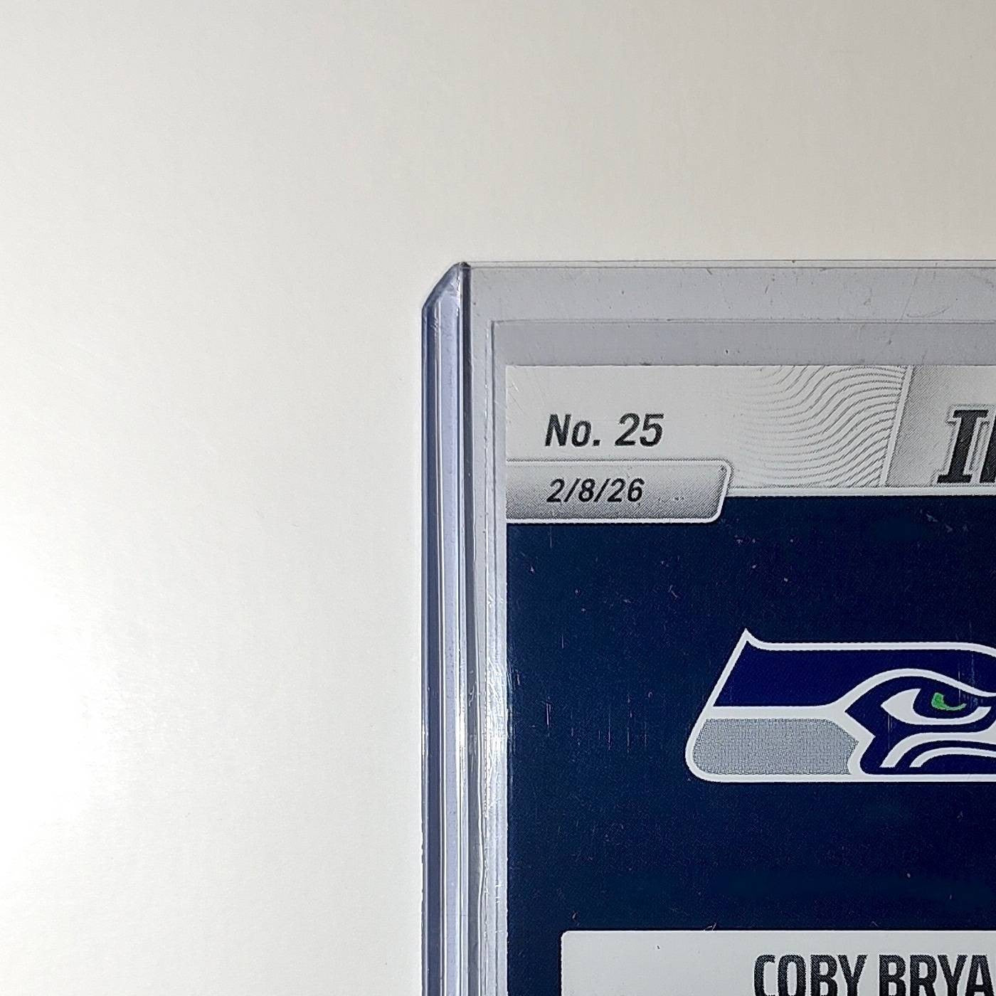 Coby Bryant 2026 Panini NFL Super Bowl LIX Champions #25 Card Seattle Seahawks