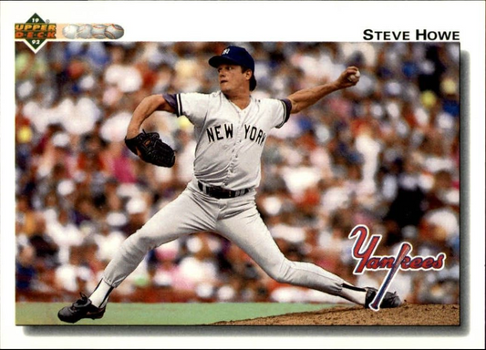 Steve Howe 1992 Upper Deck MLB #630 Baseball Card New York Yankees