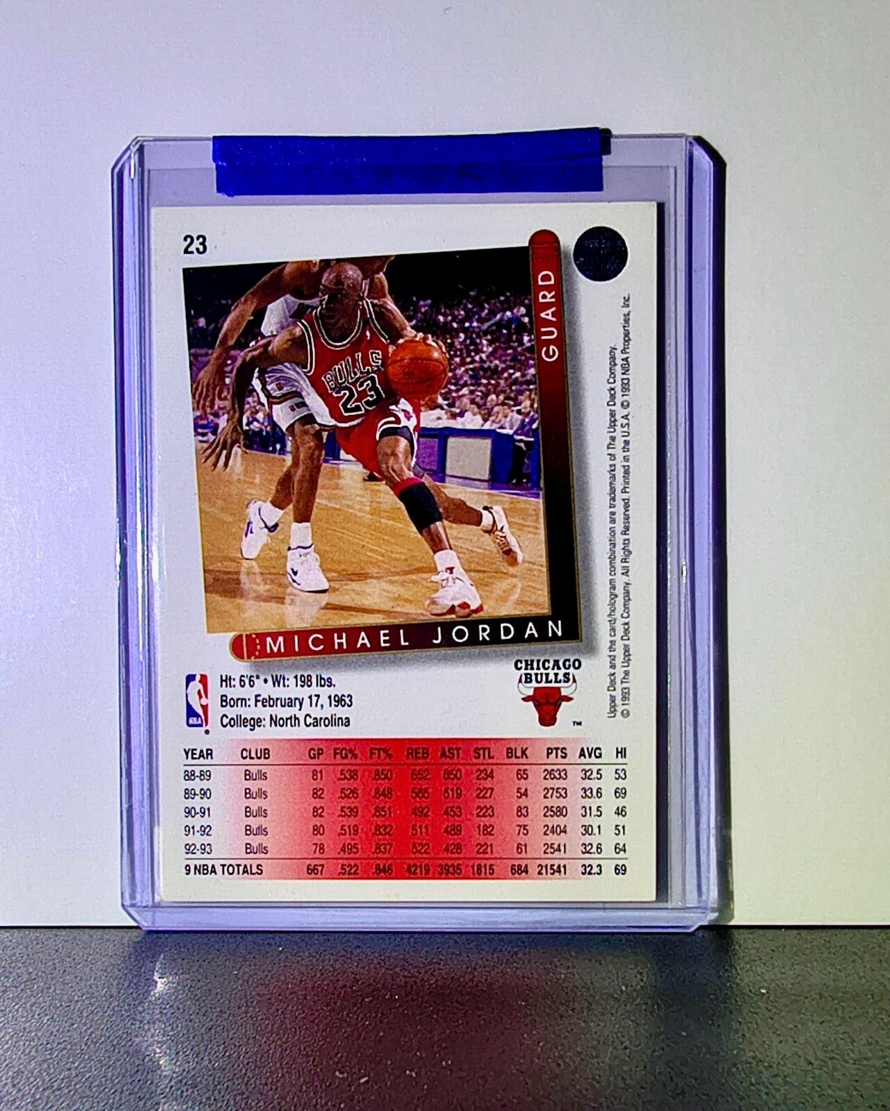 Michael Jordan 1993-94 Upper Deck #23 Basketball Card Chicago Bulls