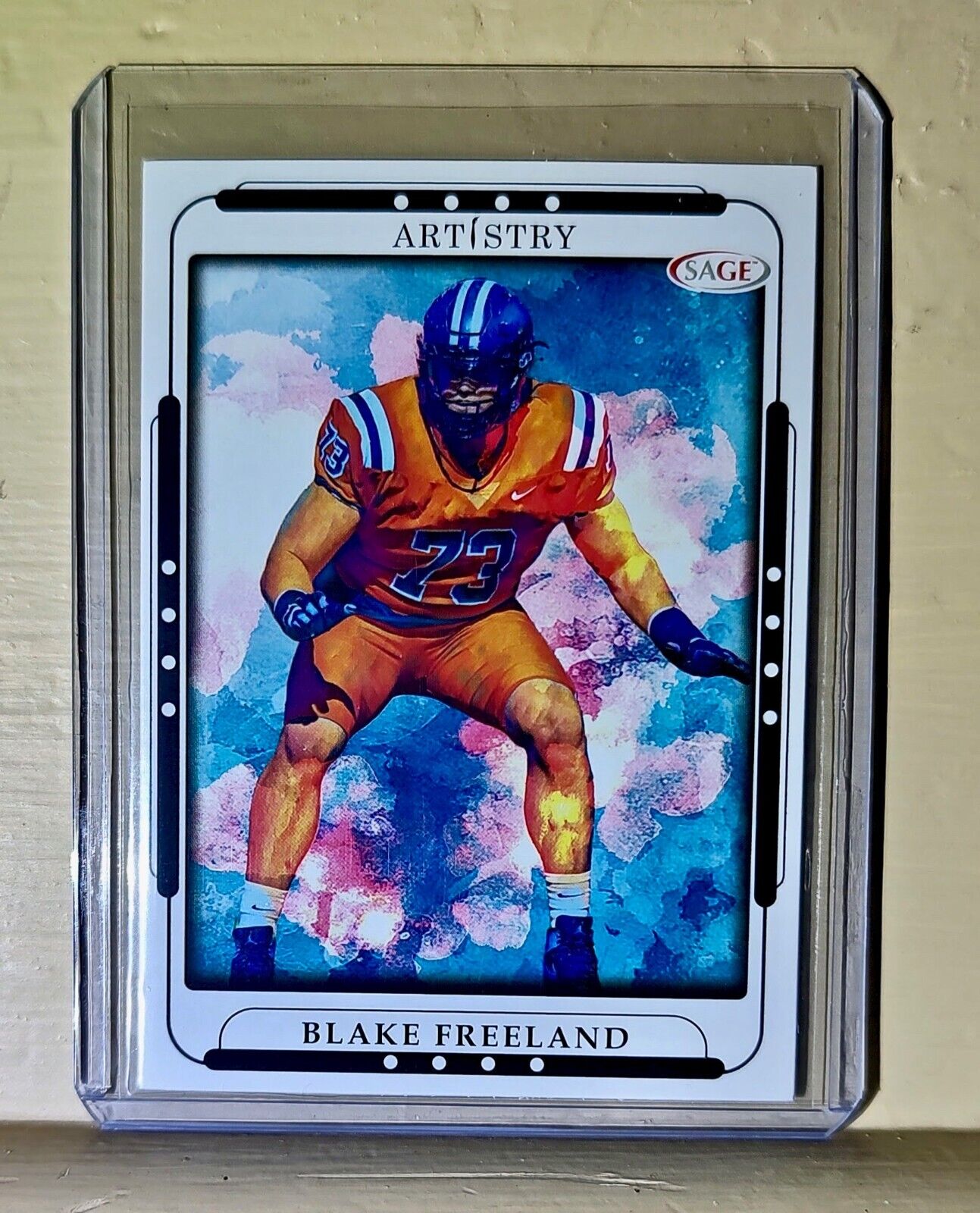 Blake Freland 2023 SAGE NFL Artistry Football #11 Card