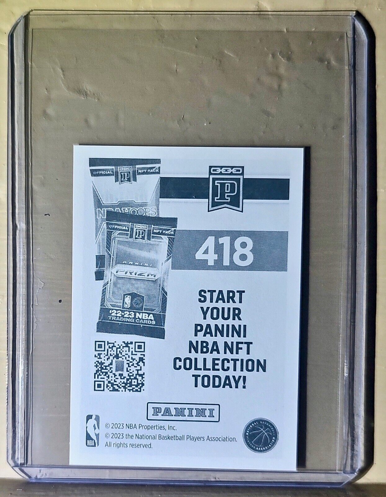 2023-24 Cason Wallace Panini NBA Basketball #418 Sticker Oklahoma City Thunder