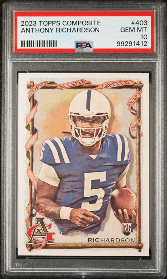 Anthony Richardson 2023 Topps Allen & Ginter Rookie NFL #403 Card PSA 10 Gem