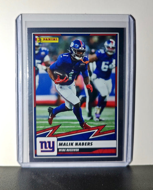 Malik Nabers 2025 Panini NFL #43 Foil Sticker Card New York Giants