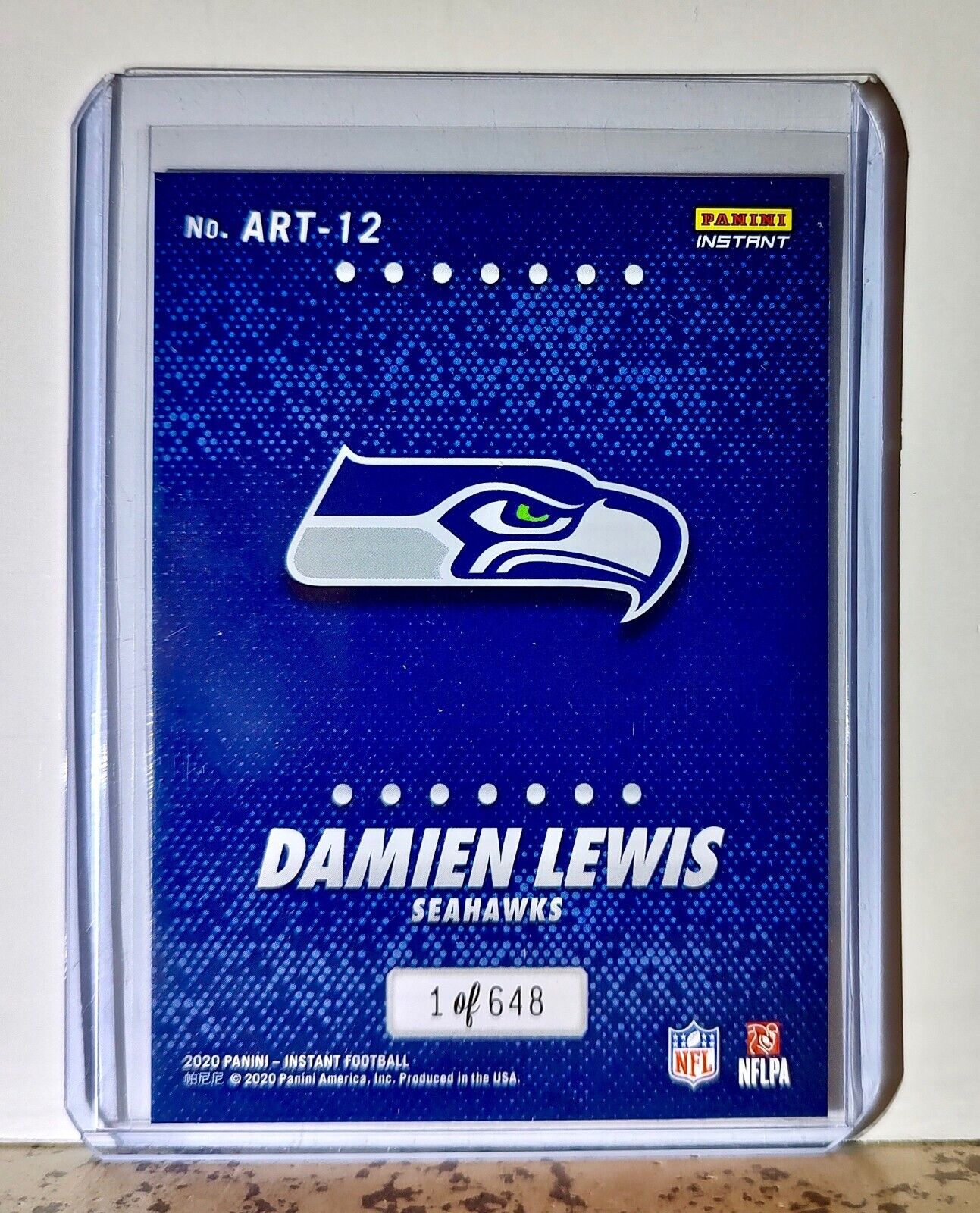 Damien Lewis 2020 Panini All-Rookie Team NFL #12 Card 1 of 648 Seattle Seahawks