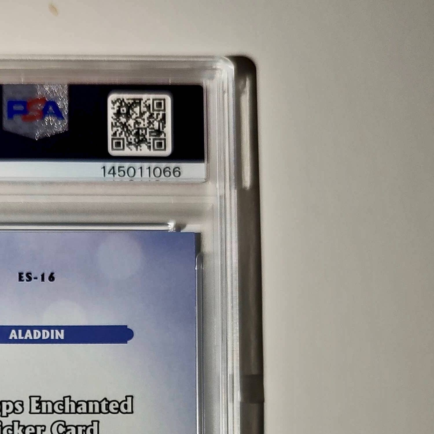 Aladdin 2025 Topps Disney #ES-16 Enchanted Sticker Card Aladdin PSA 10