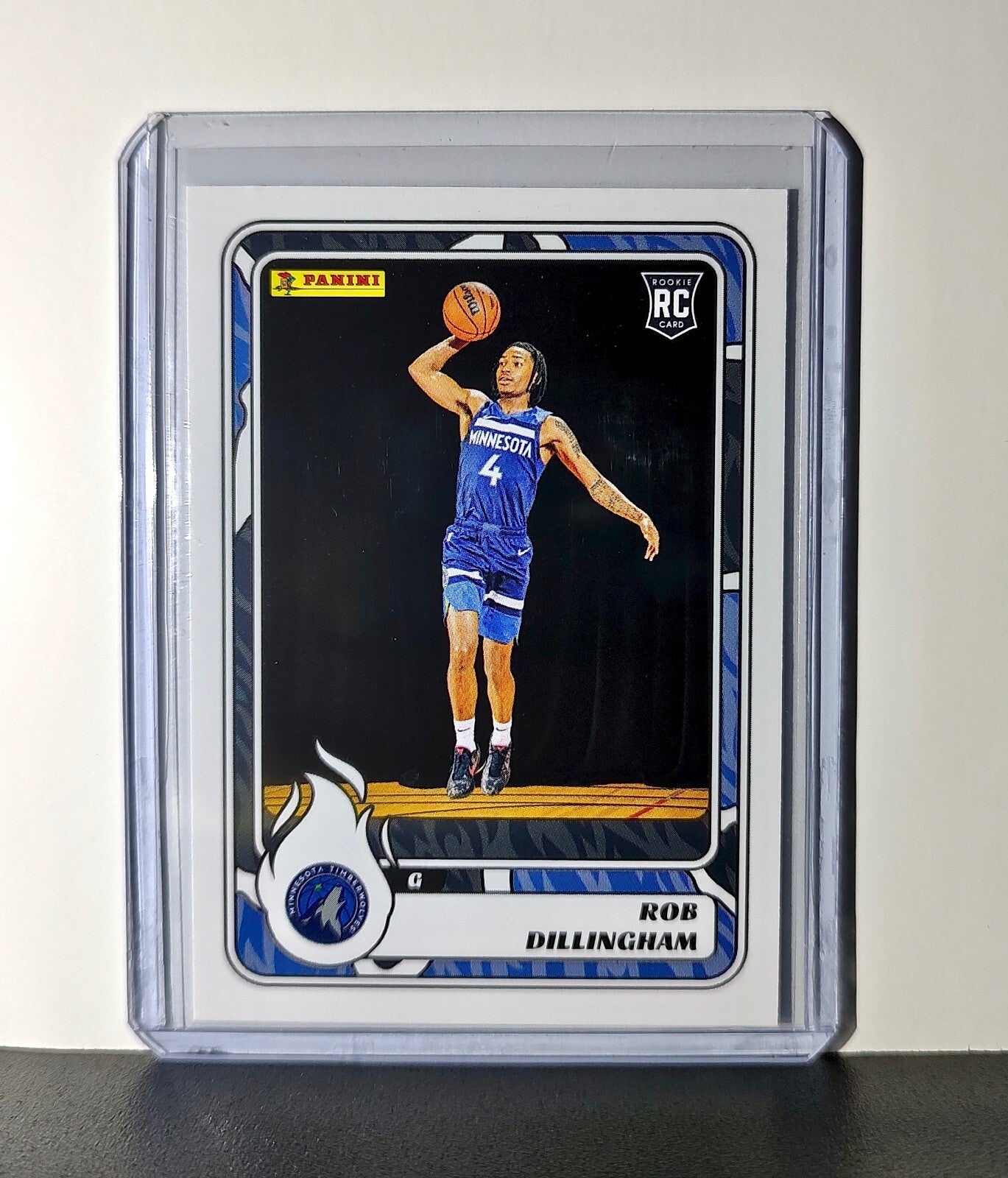 Rob Dillingham Rookie 2024-25 Panini NBA #91 Sticker Card Minnesota Timberwolves