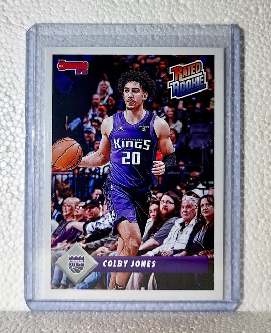 Colby Jones 2023-24 Panini NBA #30 Rated Rookie Retro Card Kings 1/715