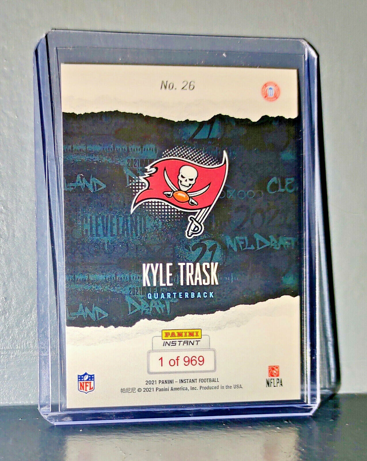 Kyle Trask 2021 Panini NFL Instant Draft Night #26 Rookie Card 1 of 969