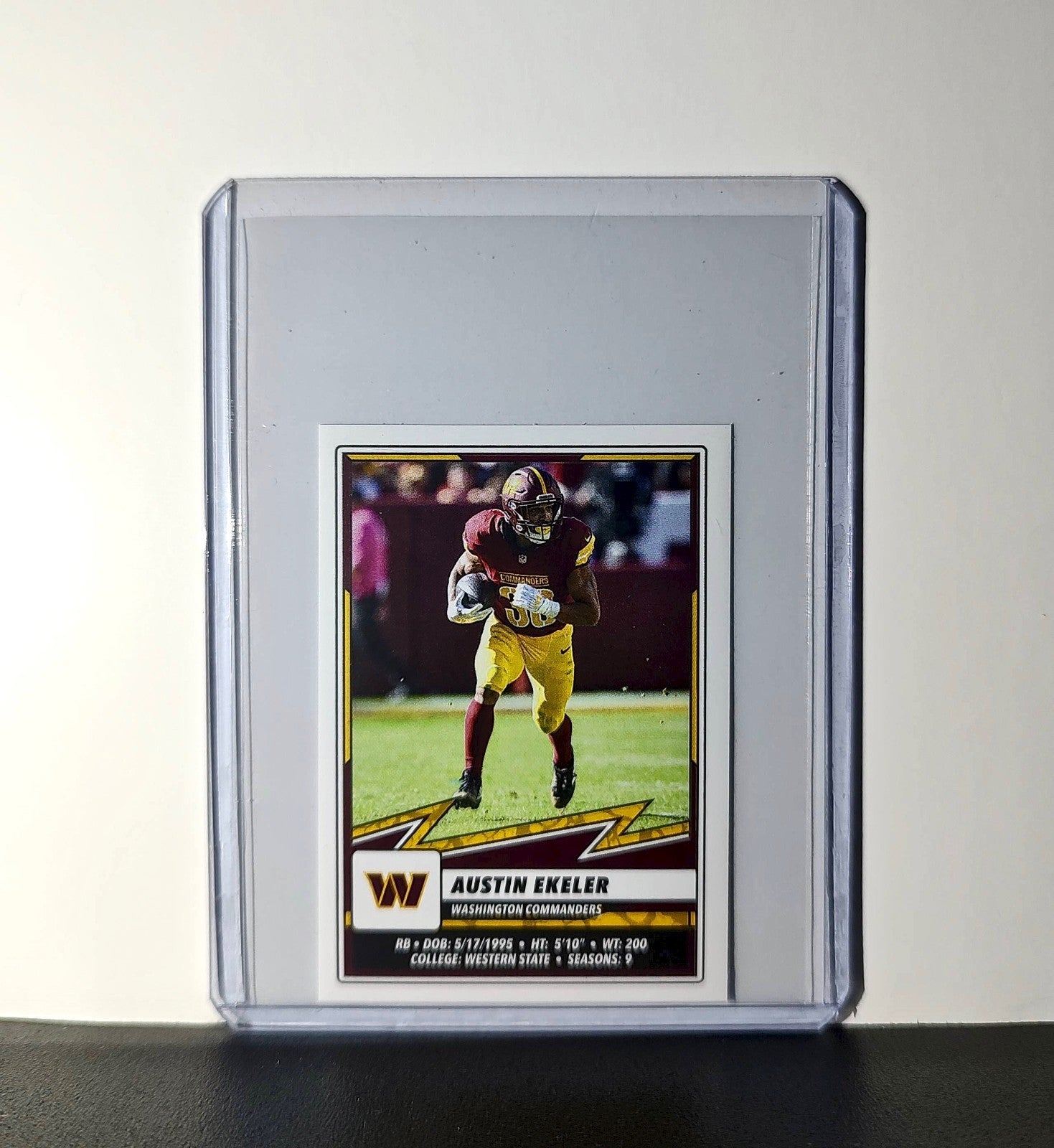 Austin Ekeler 2025 Panini NFL #346 Sticker Washington Commanders