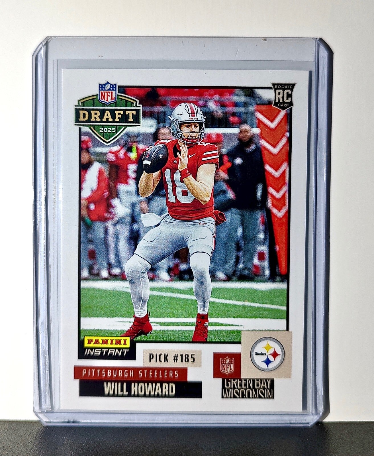 Will Howard Rookie 2025 NFL Draft #38 Football Card Pittsburgh Steelers 1 of 966