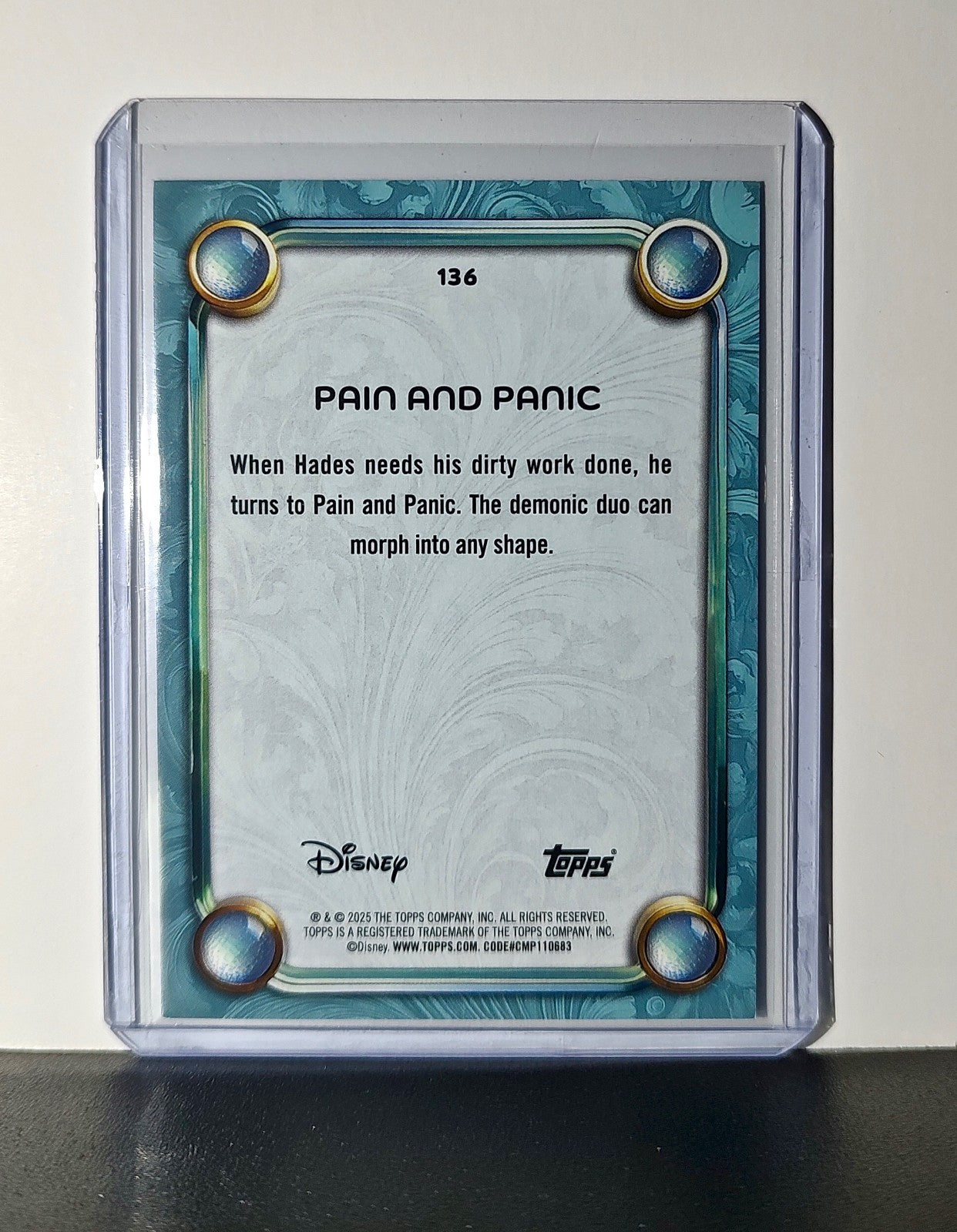 Pain and Panic 2025 Topps Disney Wonder #136 Diamond Card Hercules