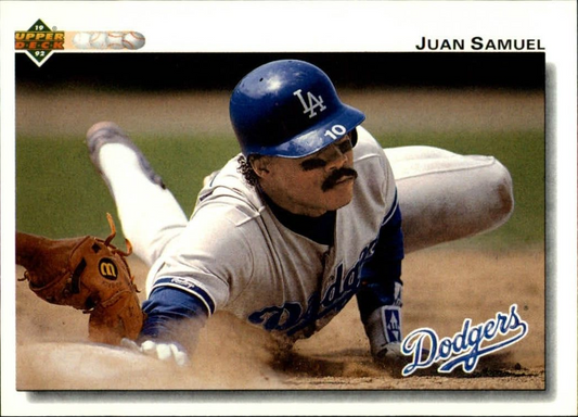 Juan Samuel 1992 Upper Deck MLB #195 Baseball Card Los Angeles Dodgers