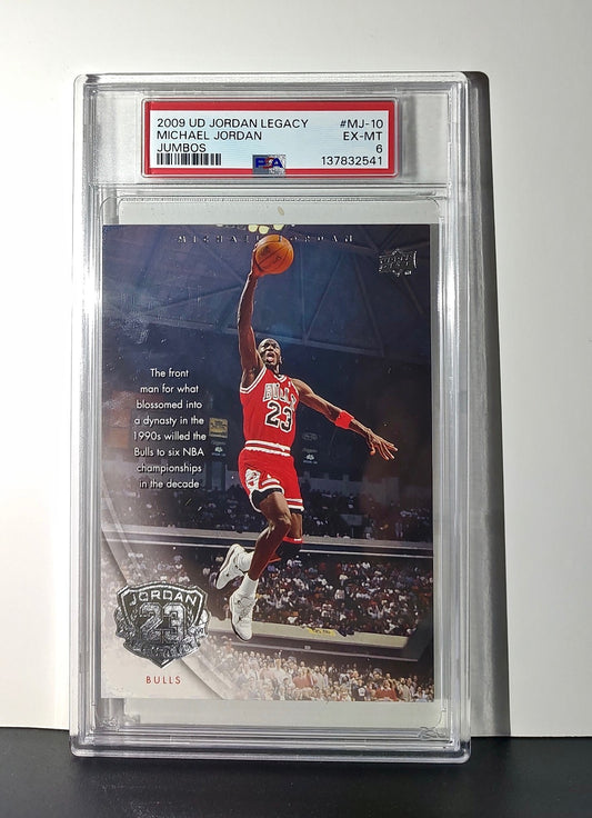 Michael Jordan 2009 Upper Deck Jordan Legacy #MJ-10 Jumbo Card PSA 6 EX-MT