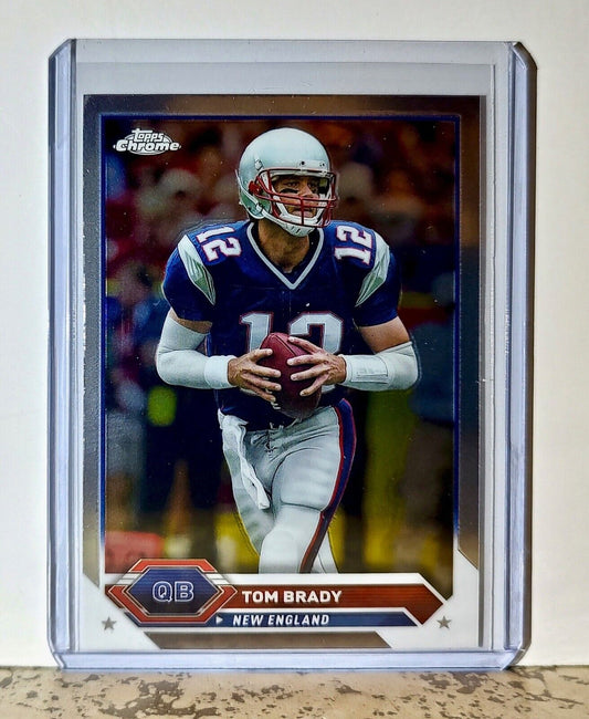 Tom Brady 2023 Topps Chrome NFL #14 Football Card New England Patriots