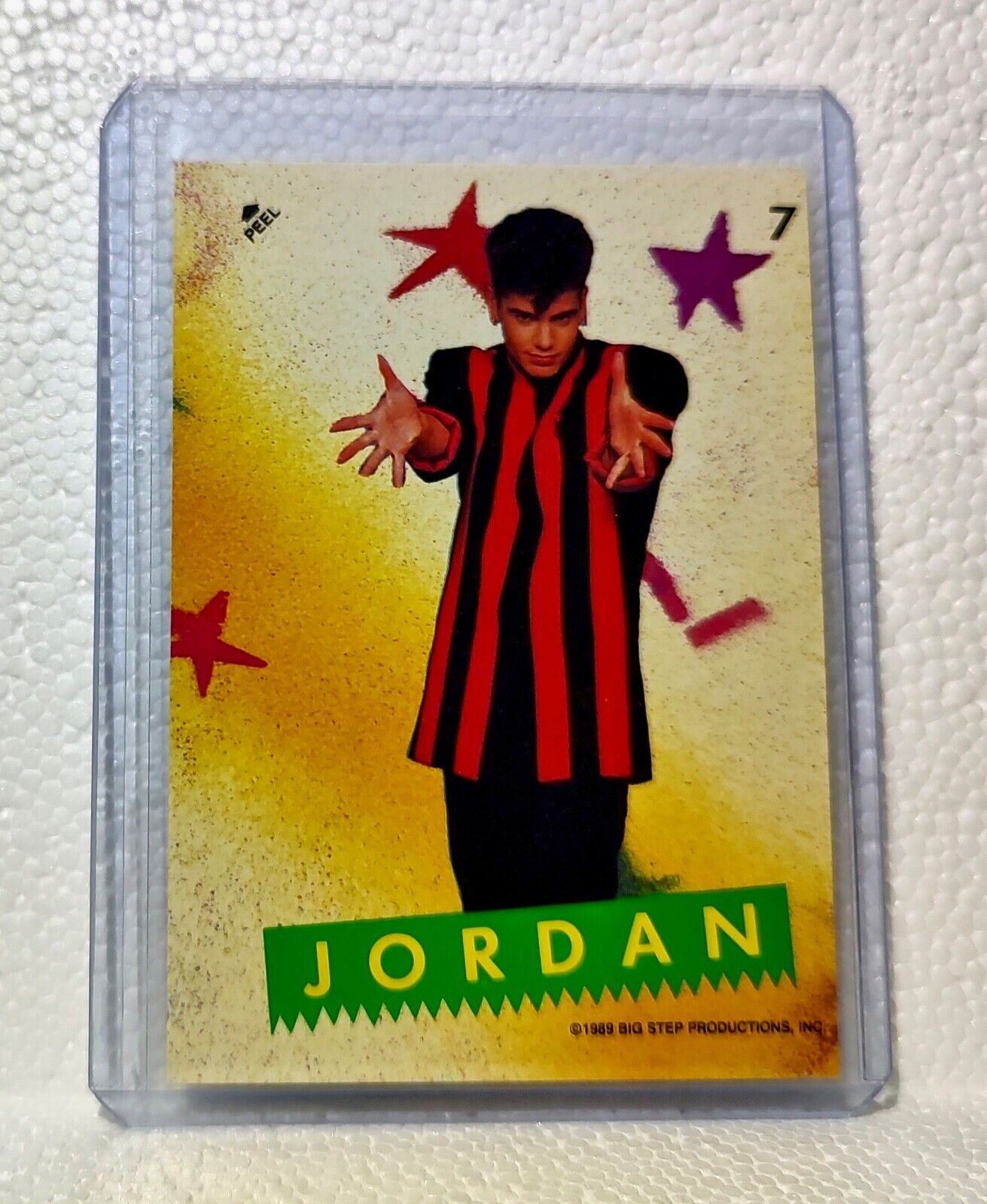 Jordan 1989 New Kids on the Block #7 Sticker Trading Card